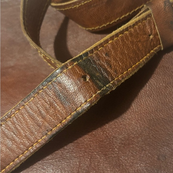 Brown Leather western handmade tooled  Crossbody Bag - Picture 7 of 7